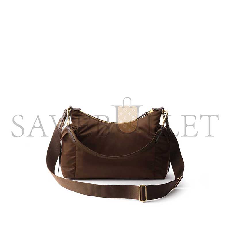 PRADA EXPLORE LARGE RE-NYLON AND LEATHER BAG 1BC264 (32*22*11.5cm)